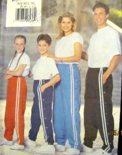 Unisex Him,Her,Kids Fashions Patterns: 5791 FAMILY JOGGING, SPORTY